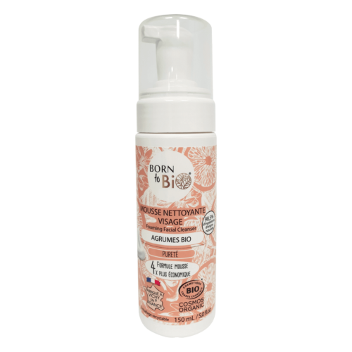 Mousse Nettoyante Visage Agrumes - Certifiée Bio