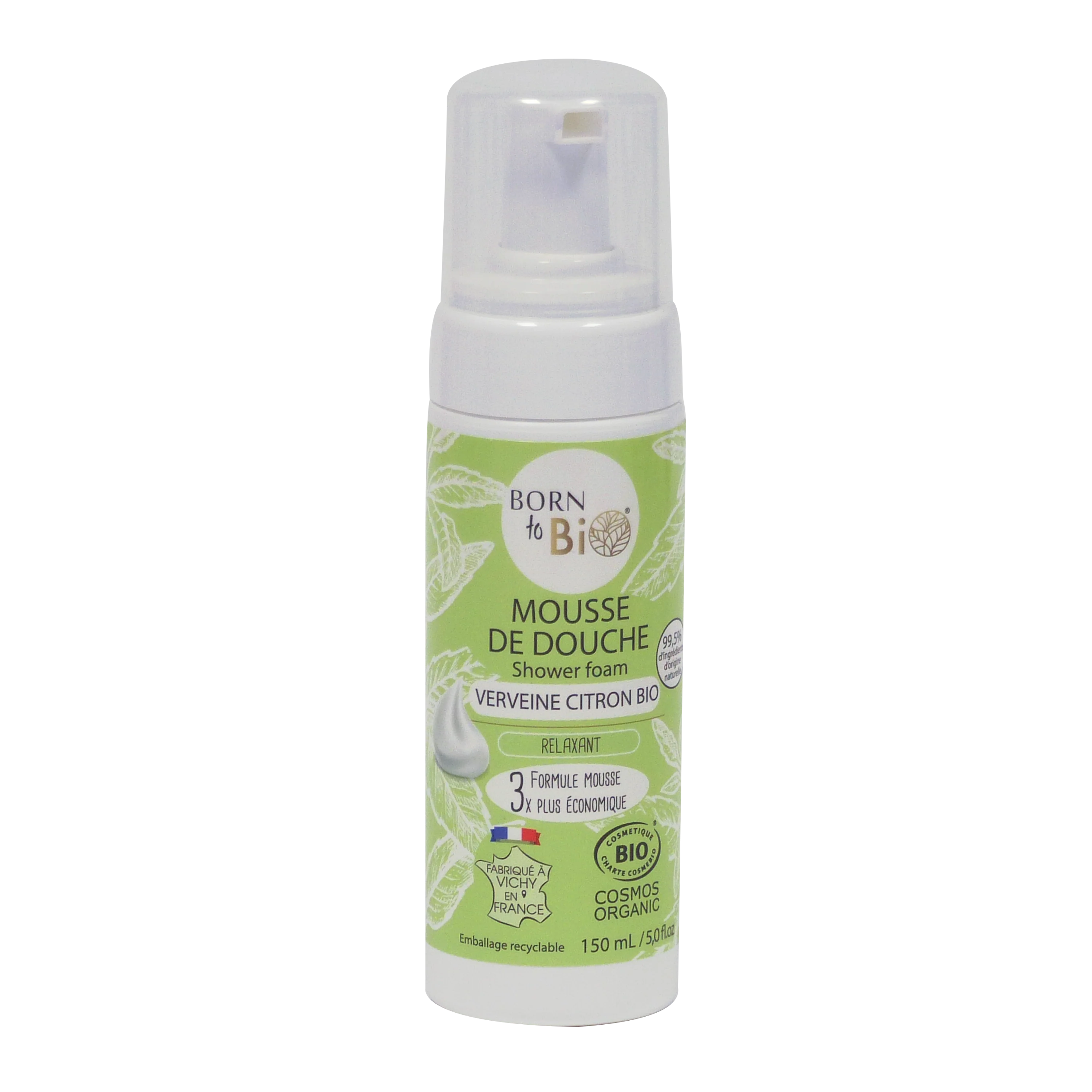 Mousse de Douche Verveine Citron - Certifiée Bio